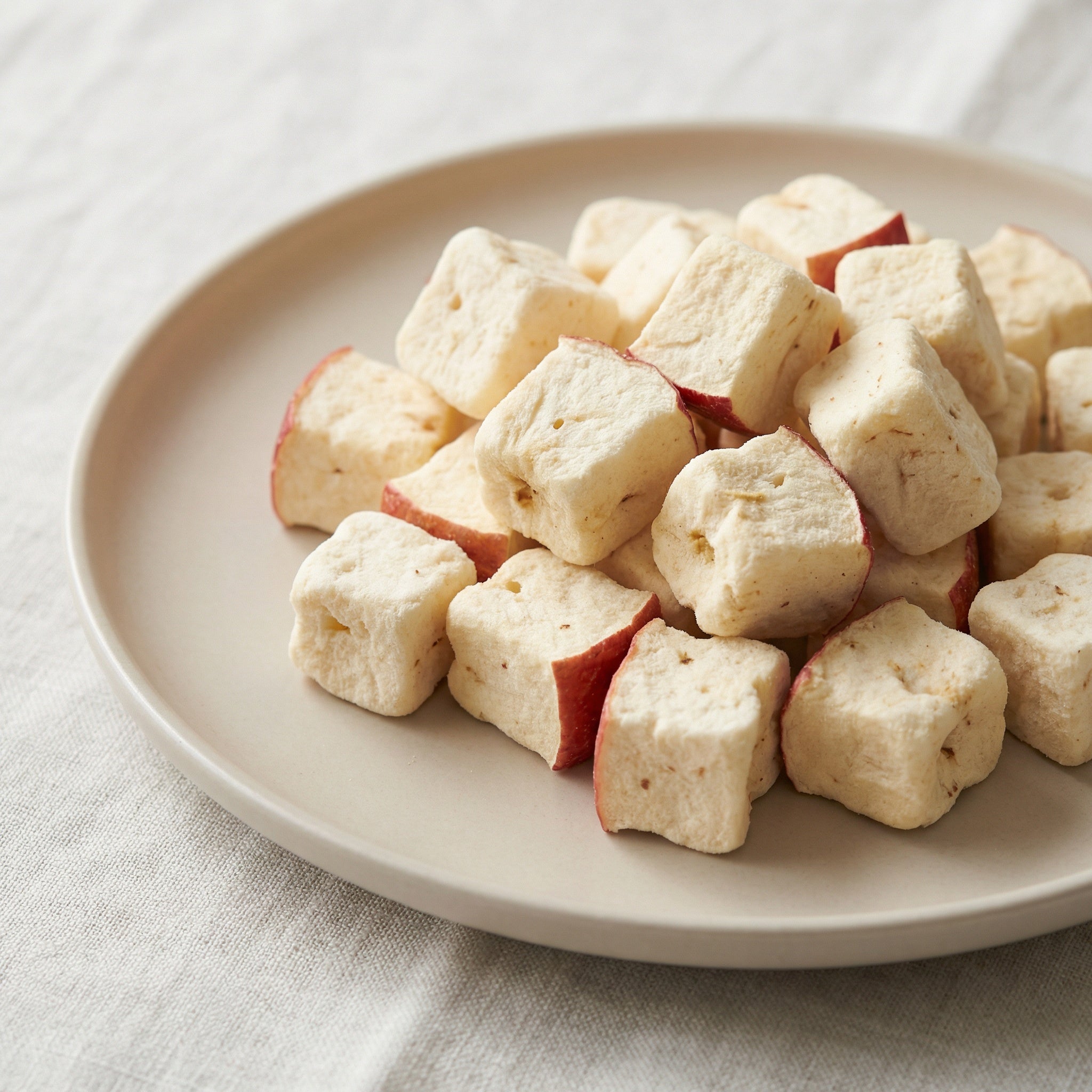 Manzana liofilizada (freeze dried apple)