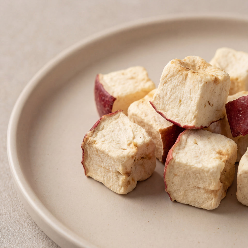 Manzana liofilizada (freeze dried apple)